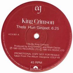 King Crimson : Discipline 12 Inch Sampler